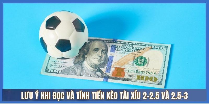 Hướng dẫn cách tính tiền kèo tài xỉu 2-2.5 và 2.5-3 3 Lưu ý khi đọc và tính tiền kèo tài xỉu 2-2.5 và 2.5-3